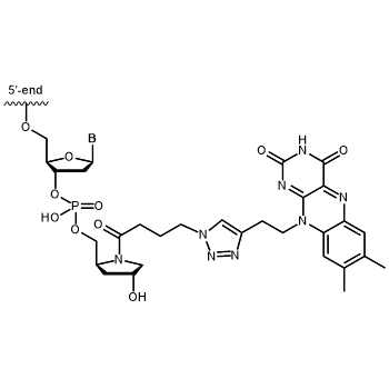 Flavin (c) 3'-Modifikation: 3'-Flavin (c, Azid Pro)